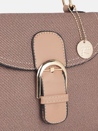 all about you Textured Structured Satchel