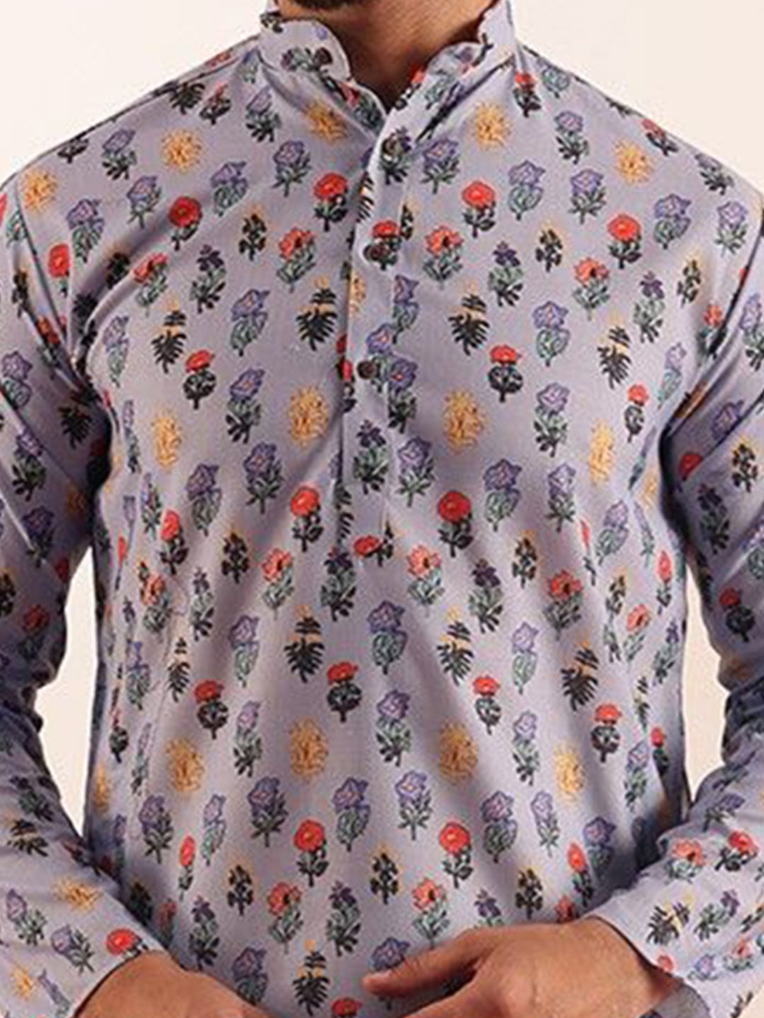 SOJANYA Men Floral Printed Kurta