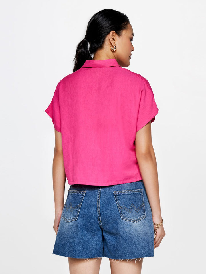 AND Crop Shirt Style Top