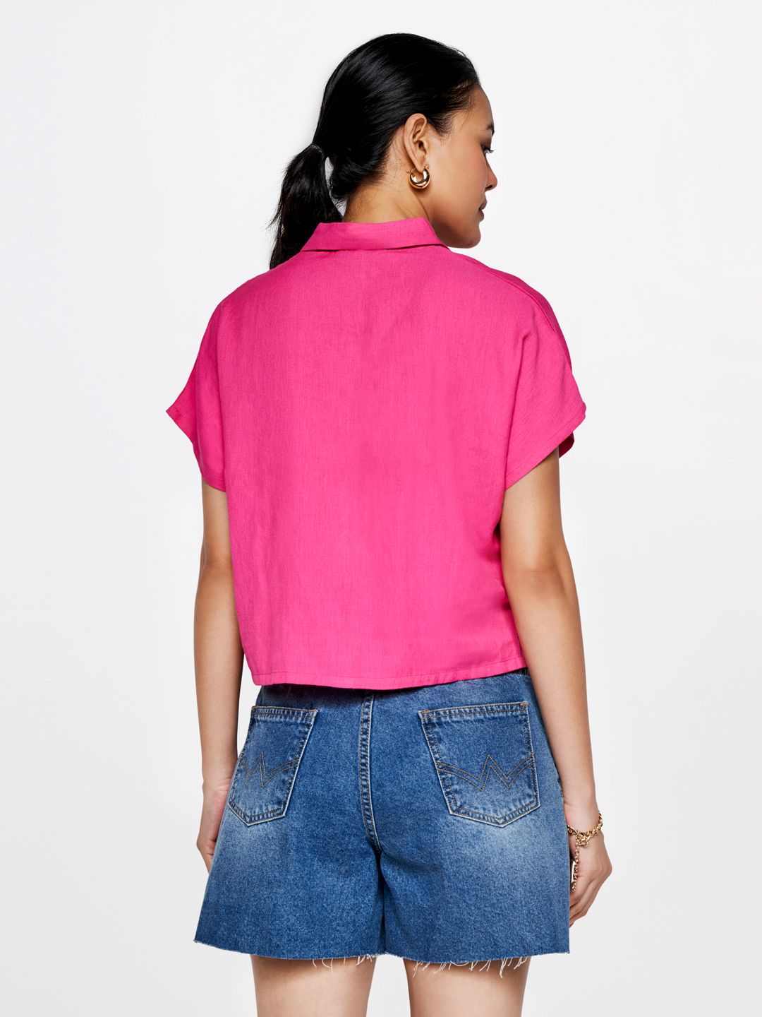 AND Crop Shirt Style Top