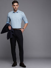 Raymond Slim Fit Geometric Printed Pure Cotton Formal Shirt