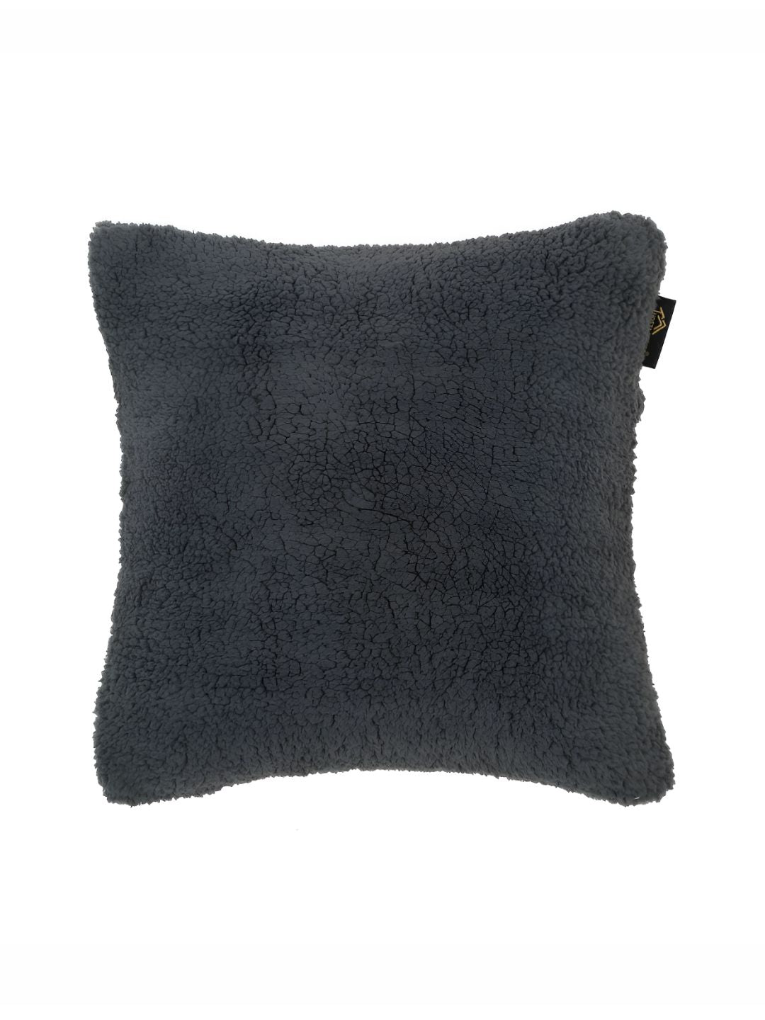 HOSTA HOMES Black 2 Pieces Soft Fur Square Cushion Covers