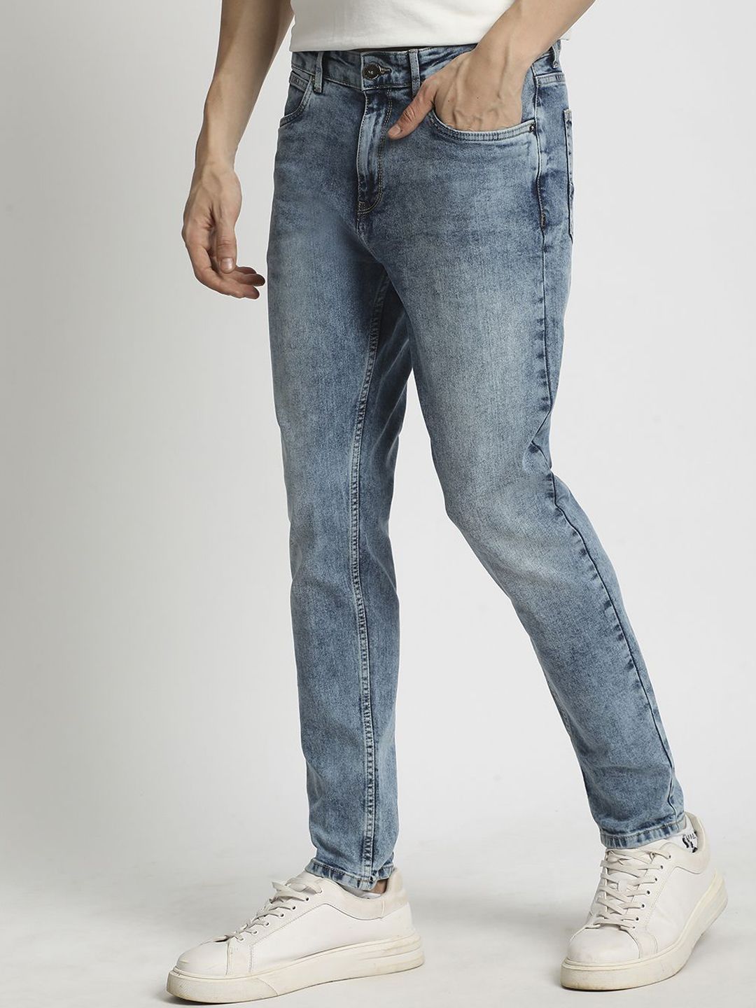 The Bear House Men Mid Rise Slim Fit Jeans