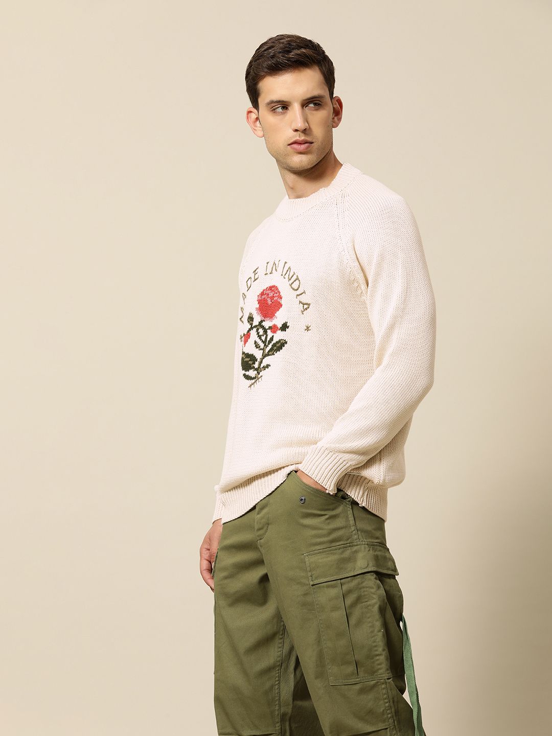 Mr Bowerbird Premium Made in India Pure Cotton Tailored Fit Sweater