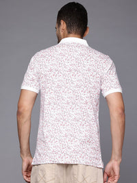 Raymond Printed Polo Collar Pure Cotton Slim Fit T-shirt