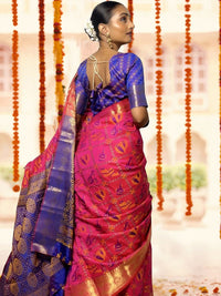 KALINI Ethnic Motifs Woven Design Zari Kanjeevaram Saree