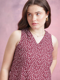 DressBerry Micro Ditsy Floral Print Dress