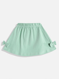 Moms Love Infant Girls Pure Cotton Printed Top with Skirt
