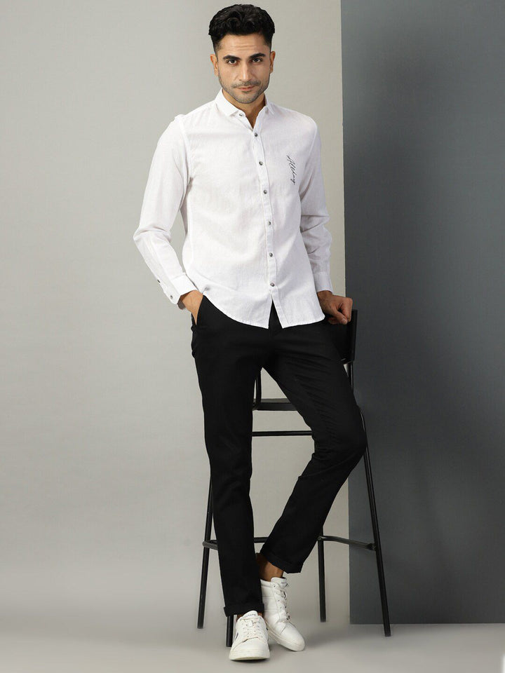 Thomas Scott Typography Printed Classic Regular Fit Casual Shirt