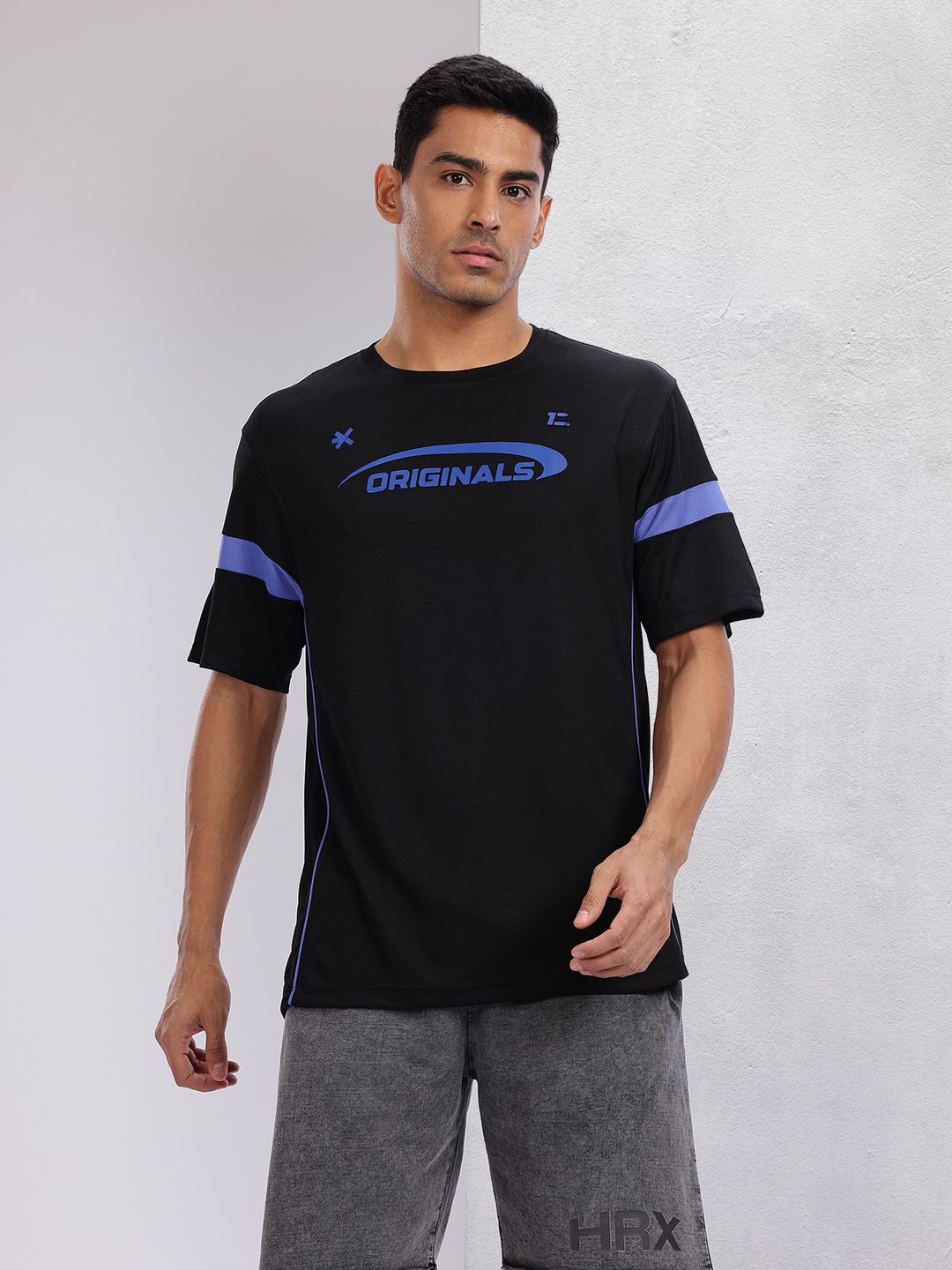 HRX by Hrithik Roshan Typography Print Rapid-Dry Running T-shirt