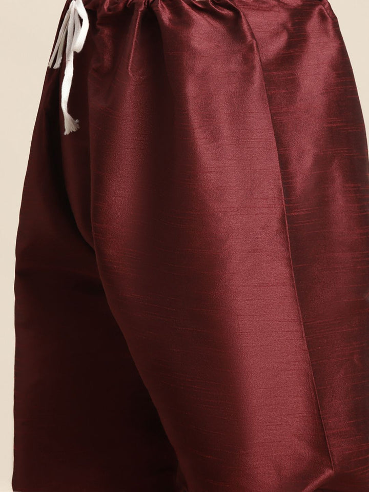 SOJANYA Men Mirror Work Kurta with Churidar