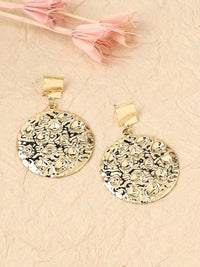 Anting-anting drop kontemporari bersalut emas Sohi