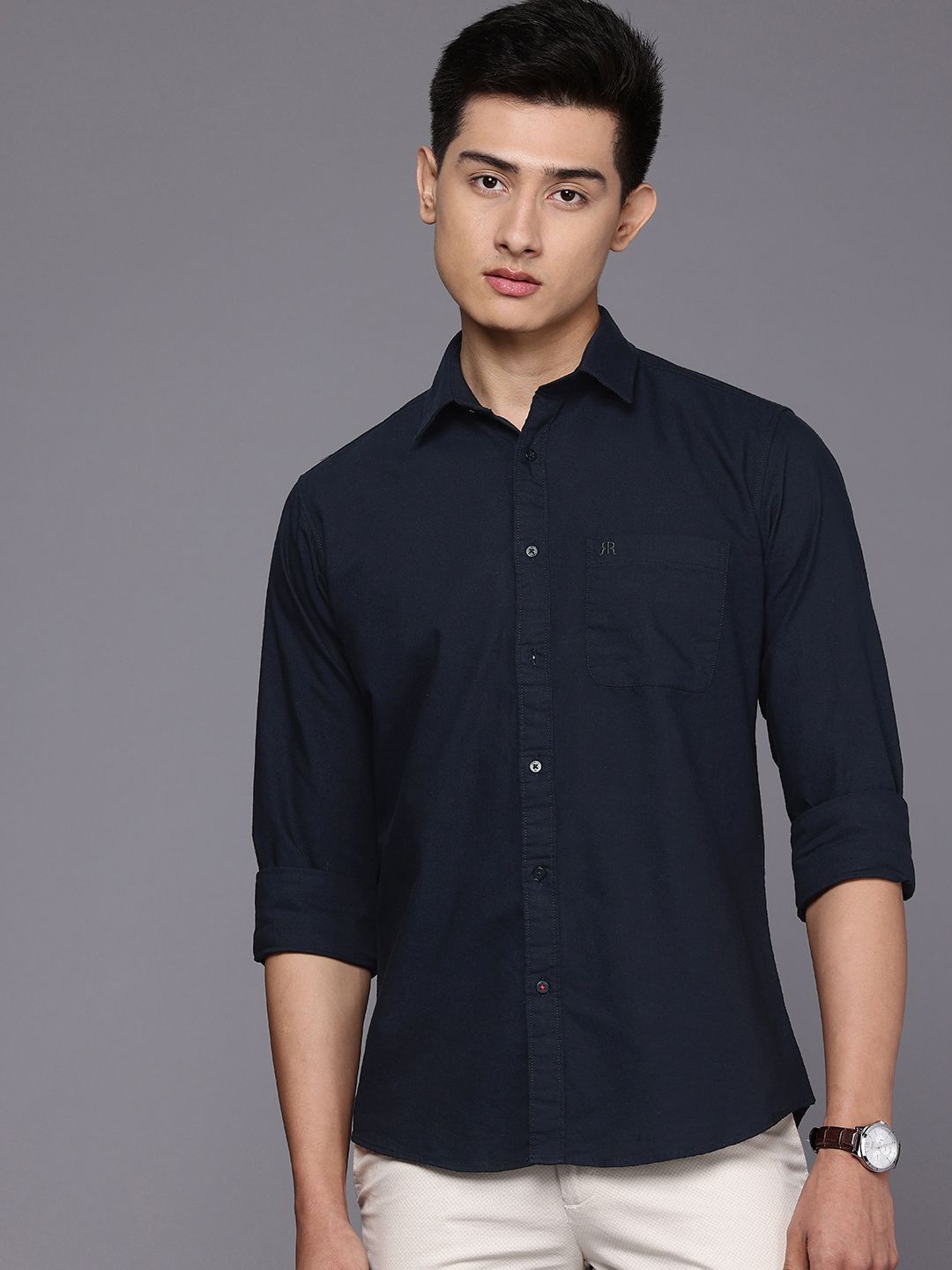 Raymond Slim Fit Pure Cotton Casual Shirt