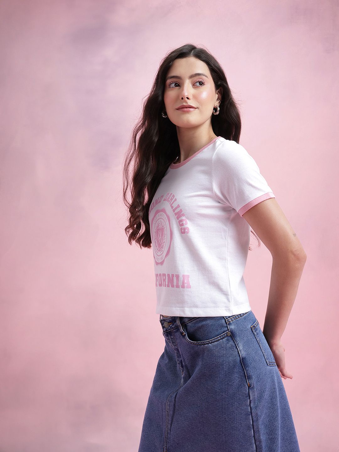 DressBerry Varsity Printed T-shirt