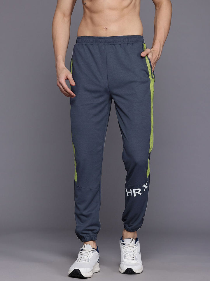 HRX by Hrithik Roshan Men Side Stripes Rapid-Dry Training Joggers