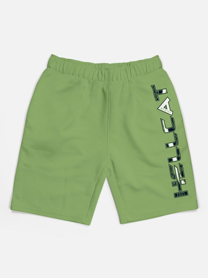 HELLCAT Boys Pack of 3 Trendy Typographic Printed Cotton Sports Shorts