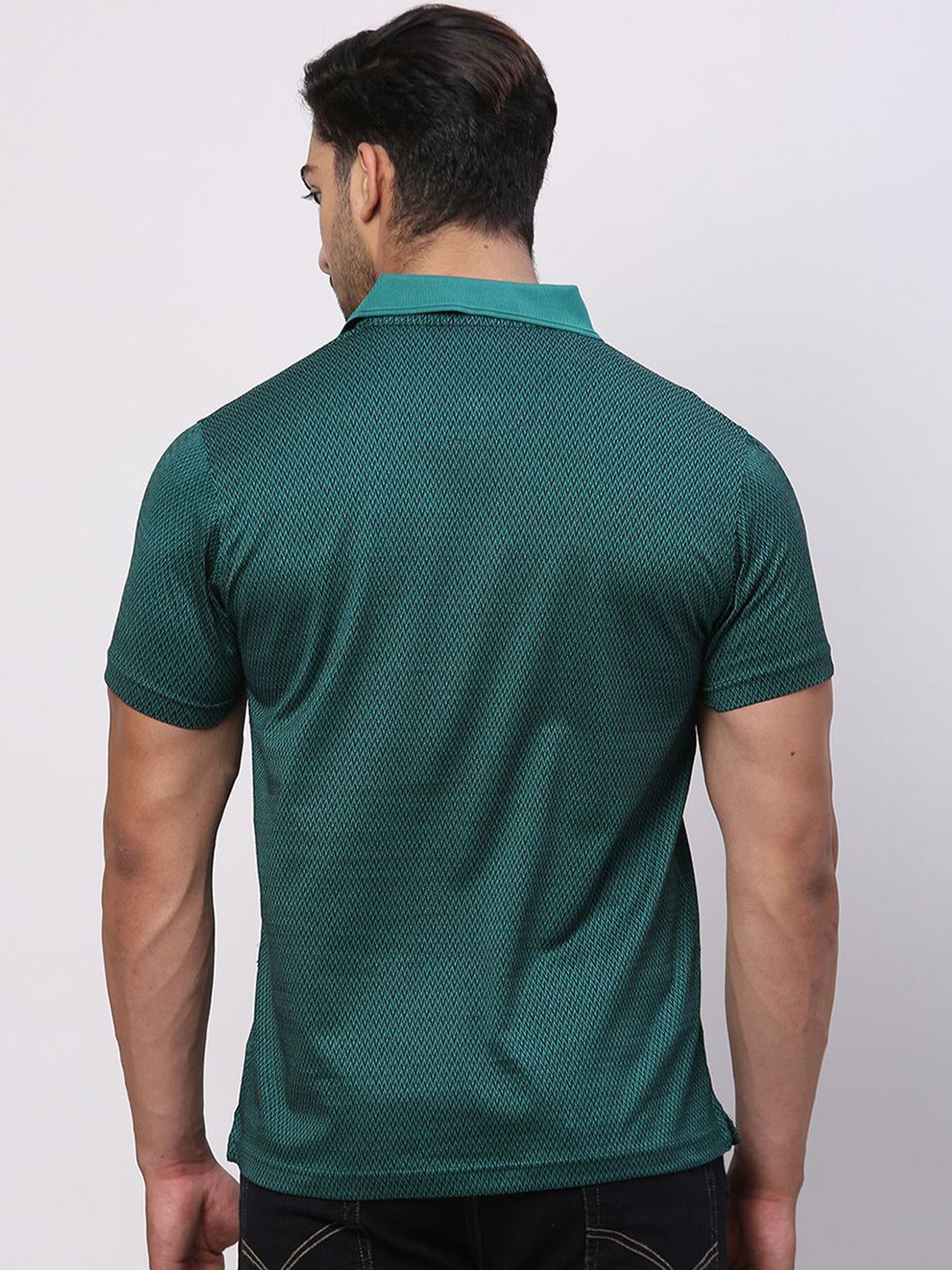 Park Avenue Men Polo Collar Pockets Slim Fit T-shirt