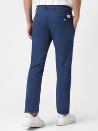 Urbano Fashion Men Blue Slim Fit Solid Regular Trousers