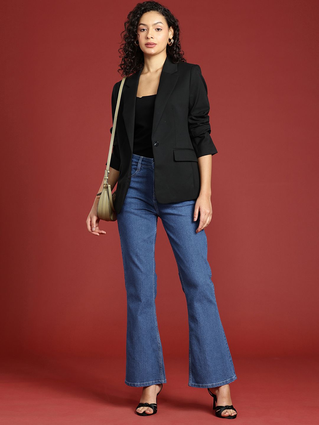 all about you Women Bootcut High-Rise Light Fade Stretchable Jeans
