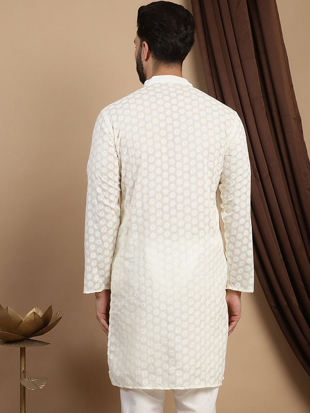 Kurta Lurus Kolar Mandarin Bersulam Anouk