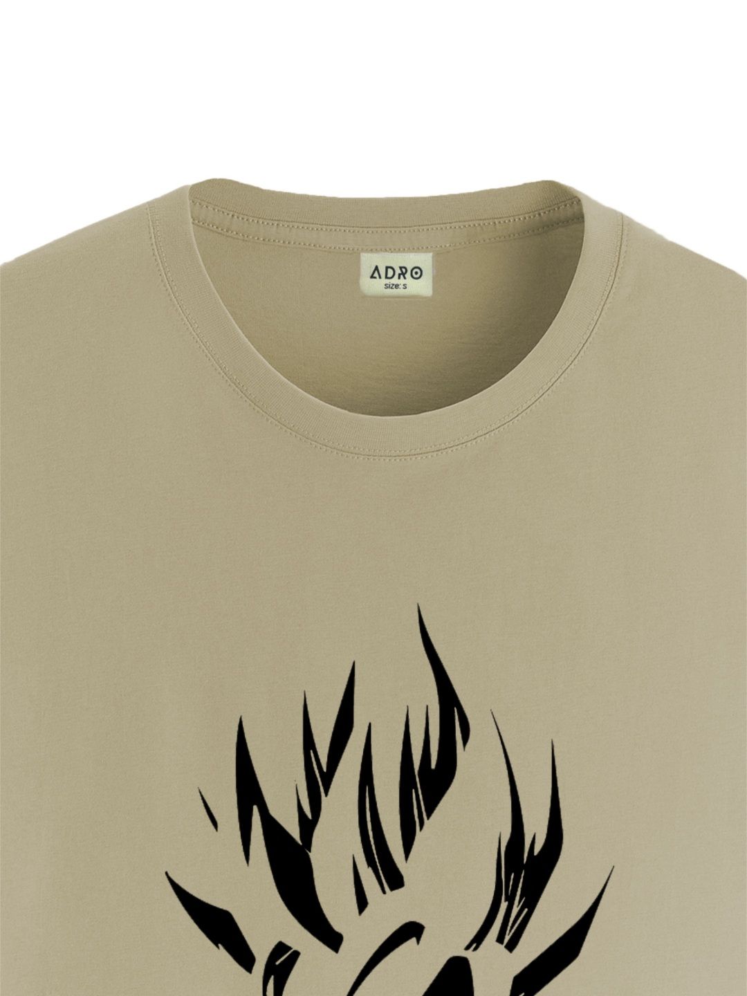 ADRO Men Printed Raw Edge T-shirt