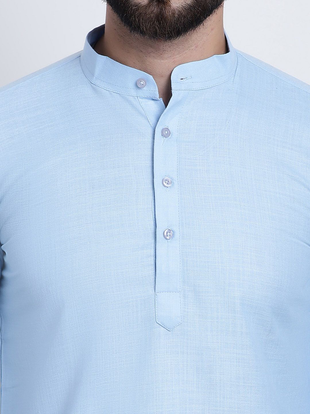 SOJANYA Men Blue Solid Kurta