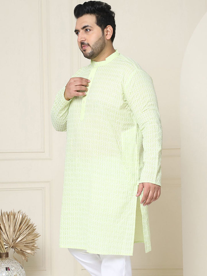 SOJANYA PLUS Embroidered Cotton Kurta