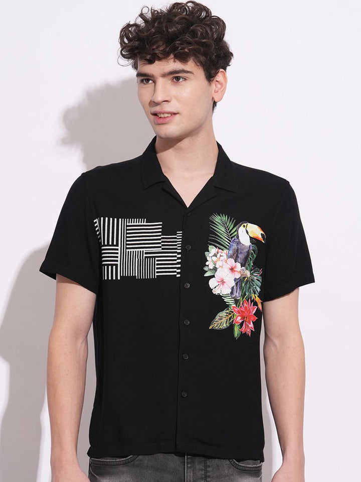 Being Human Men Classic Opaque Printed Casual Shirt