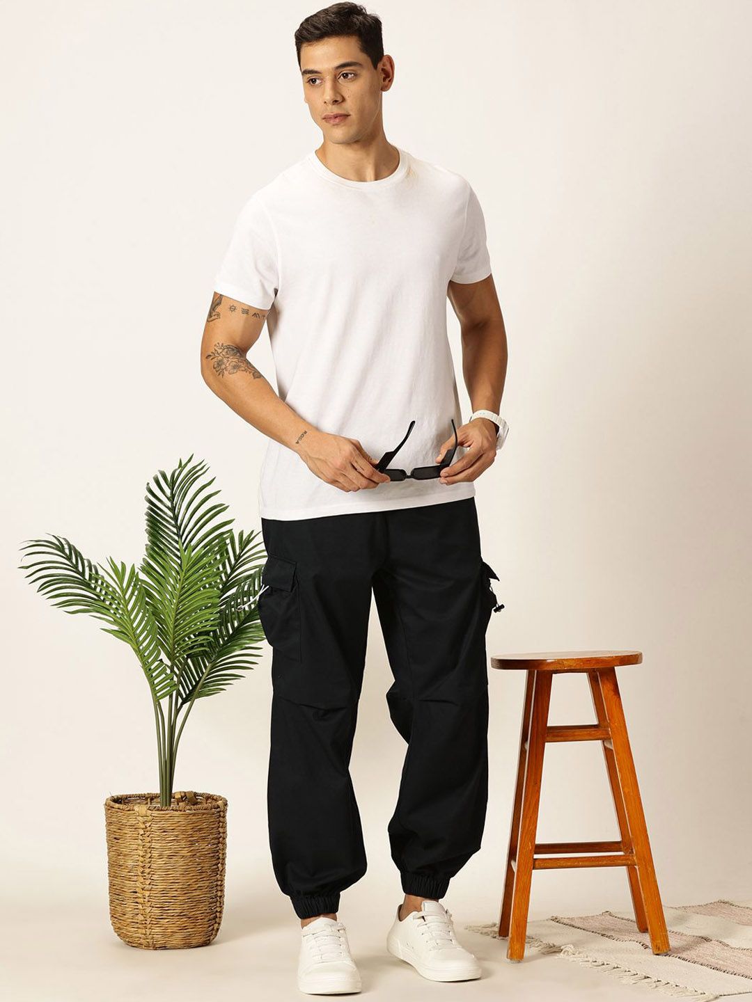 Thomas Scott Men Comfort Easy Wash Cargos Trousers
