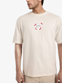RARE RABBIT Men Graphic Printed Graphic Print Others Round Neck Cotton Oversized T-Shirt