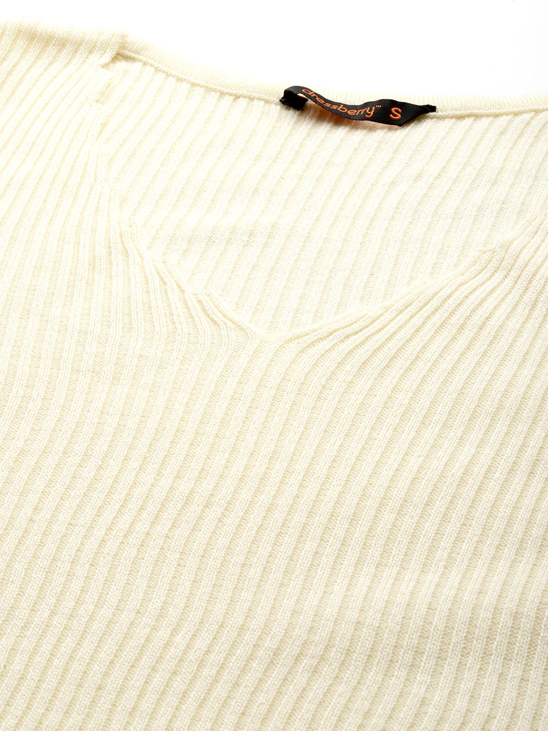 DressBerry Women Ribbed Acrylic Pullover