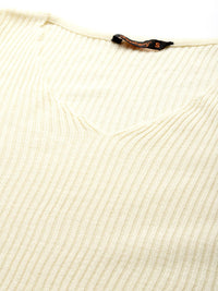 DressBerry Women Ribbed Acrylic Pullover