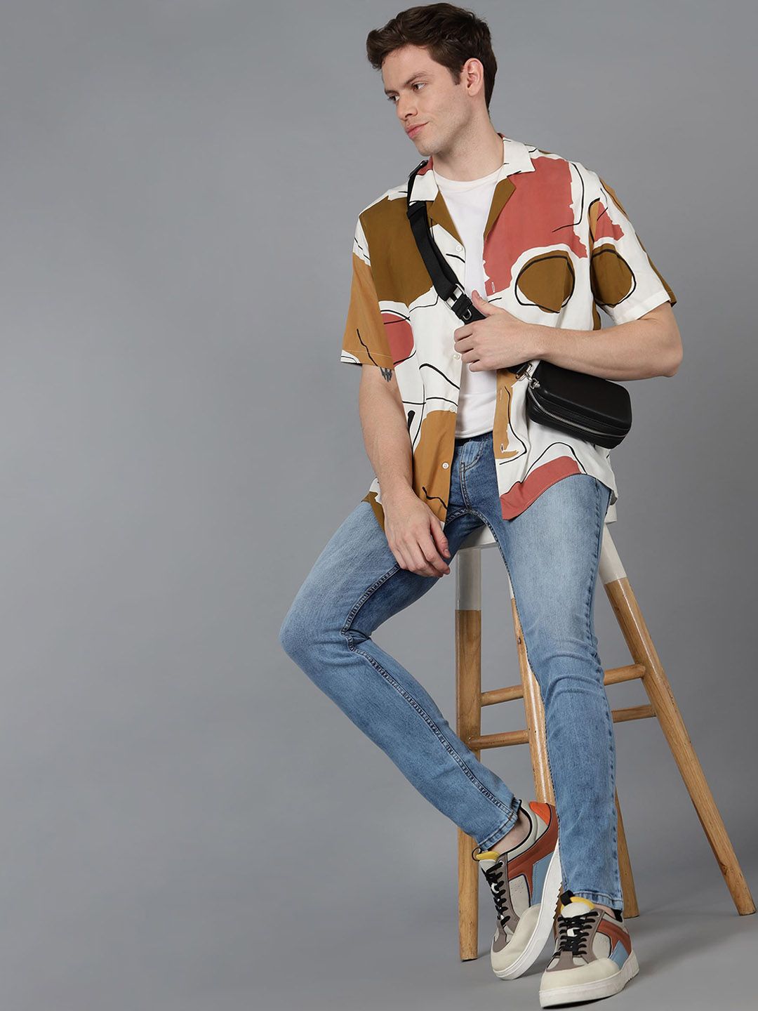 Urbano Fashion Men  Slim Fit Heavy Fade Stretchable Cotton Jeans