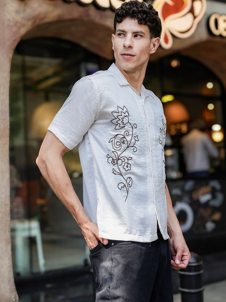 Eszett Men Floral Printed Casual Shirt
