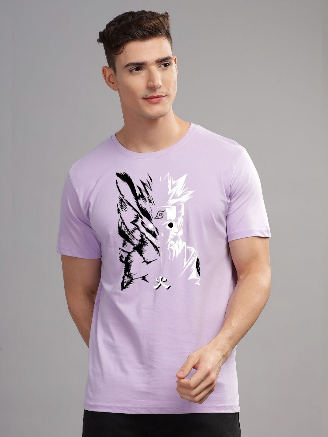 ADRO Men Typography Printed Raw Edge T-shirt