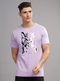 ADRO Men Typography Printed Raw Edge T-shirt