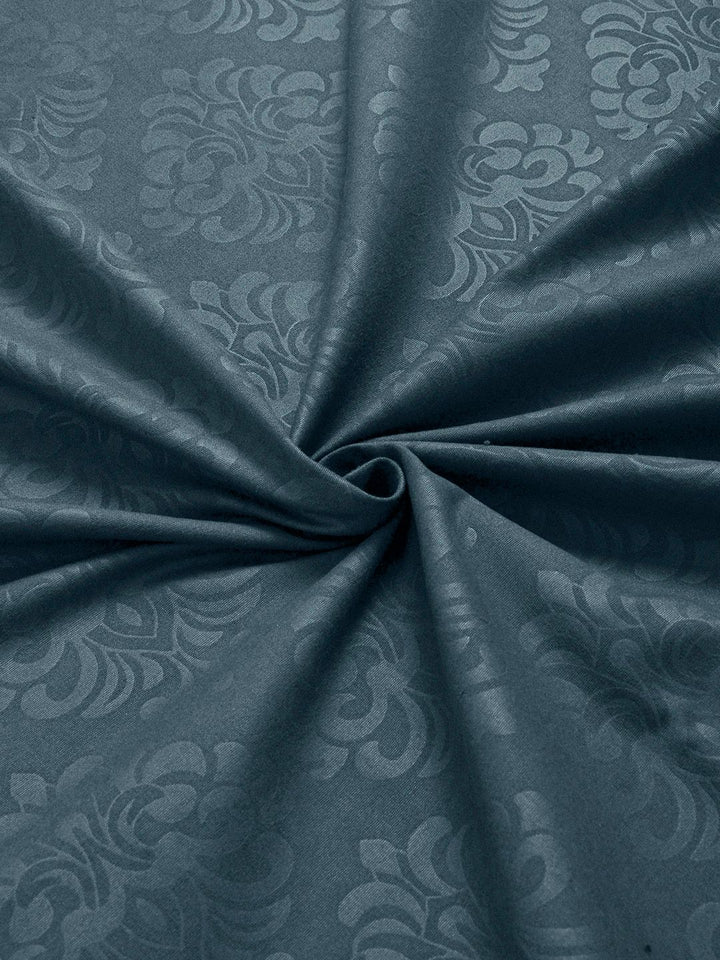 KLOTTHE Blue Floral Printed Flat 300 TC Single Fine Bedsheet With Pillow Cover