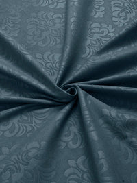 KLOTTHE Blue Floral Printed Flat 300 TC Single Fine Bedsheet With Pillow Cover