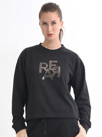 RAREISM Typographic Printed Cotton Sweatshirt