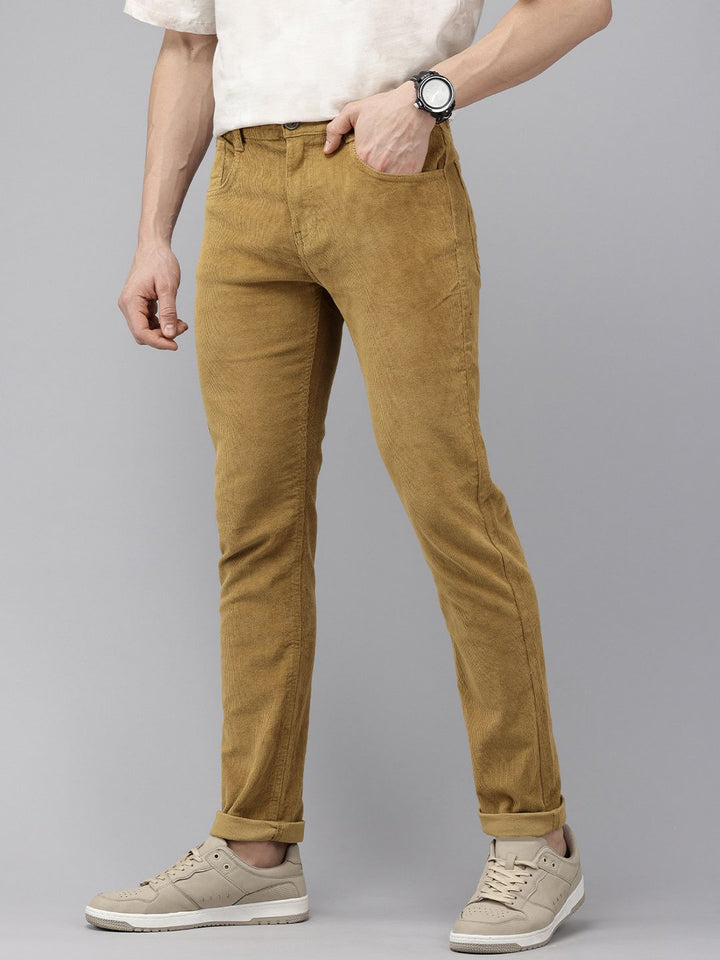 SPYKAR Men Corduroy Chinos Trousers