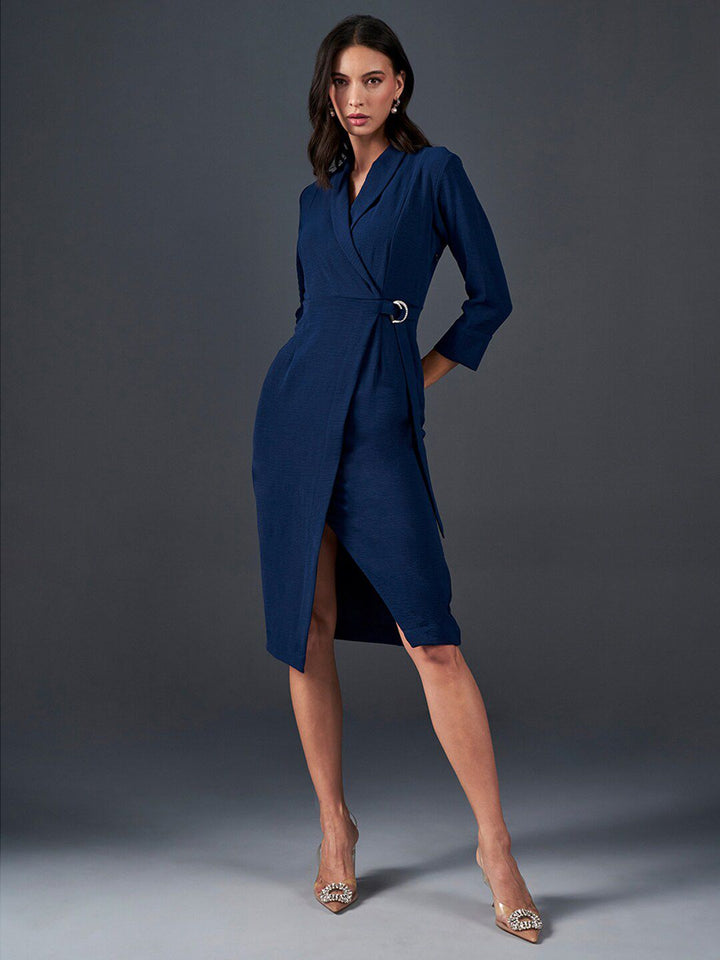 AND V-Neck Sheath Dress
