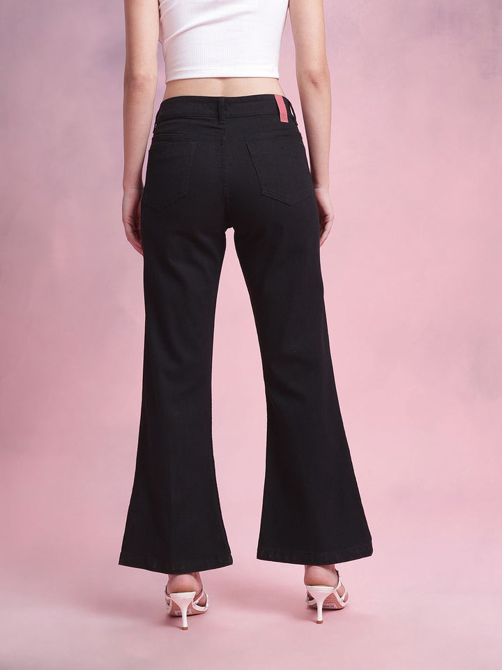DressBerry Women Mid-Rise Flared Fit Jeans