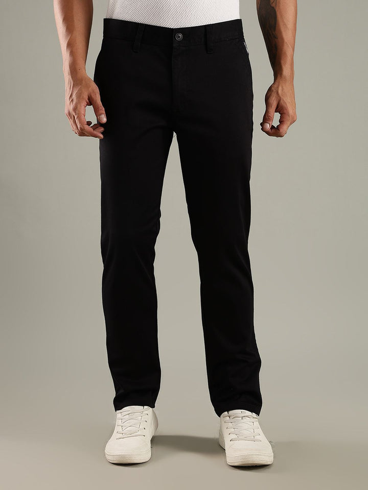 Thomas Scott Men Smart Straight Fit Easy Wash Chinos Trousers