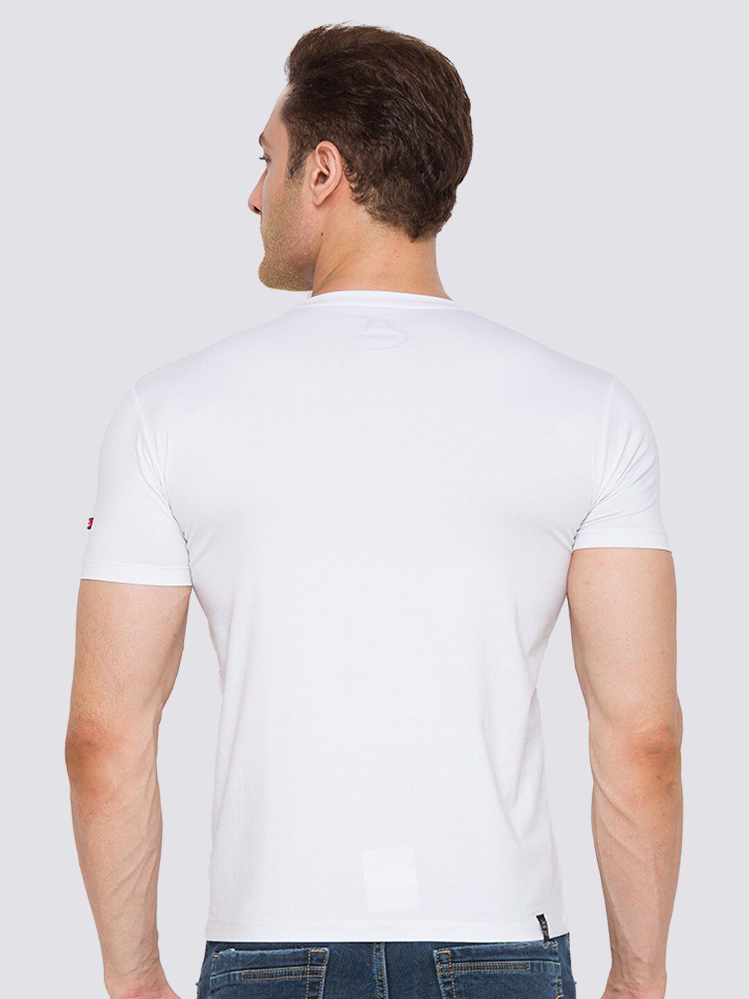 Being Human Men White Cut Outs T-shirt