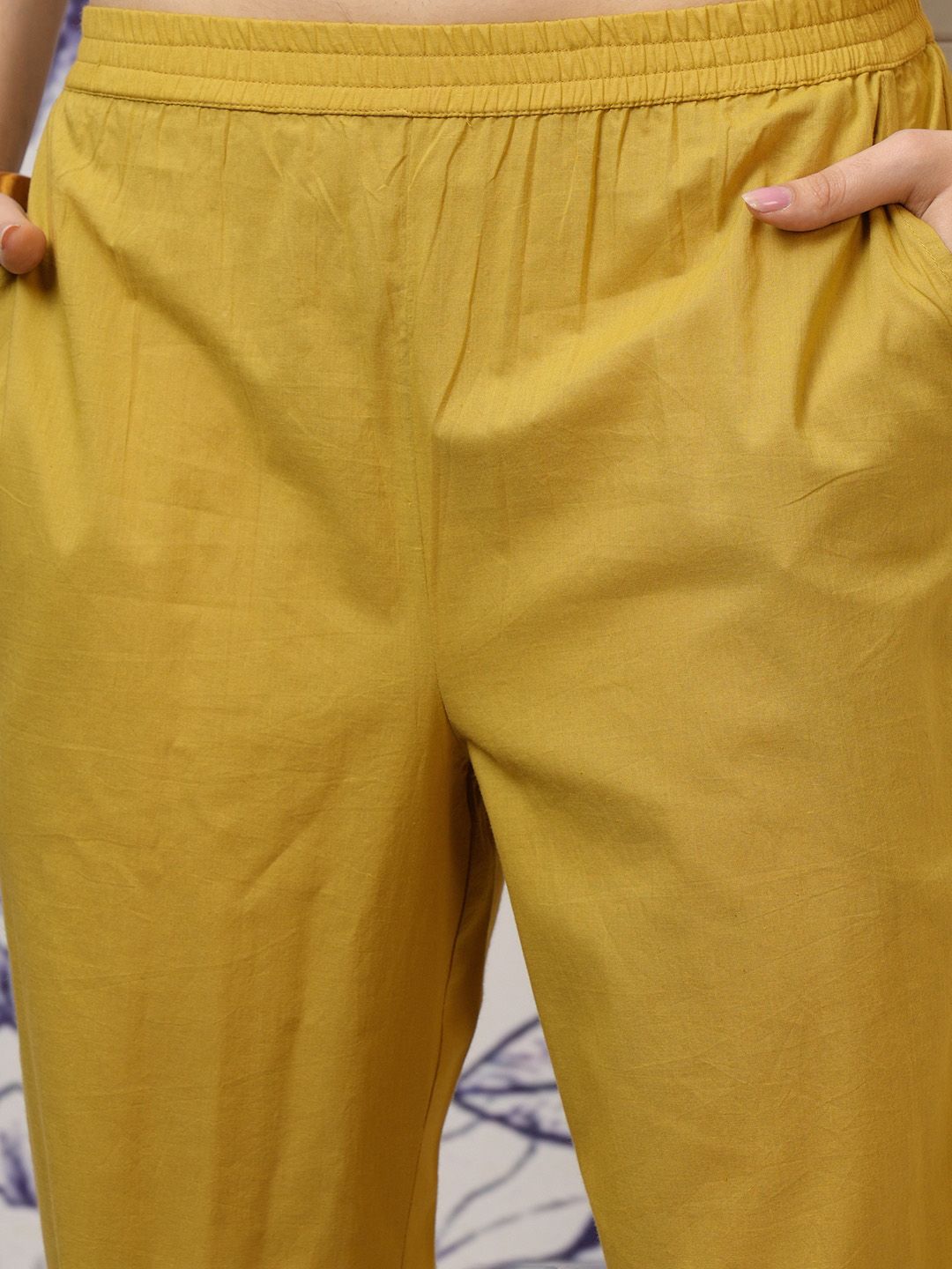 Vishudh Printed Regular Pure Cotton Kurta with Trousers & With Dupatta