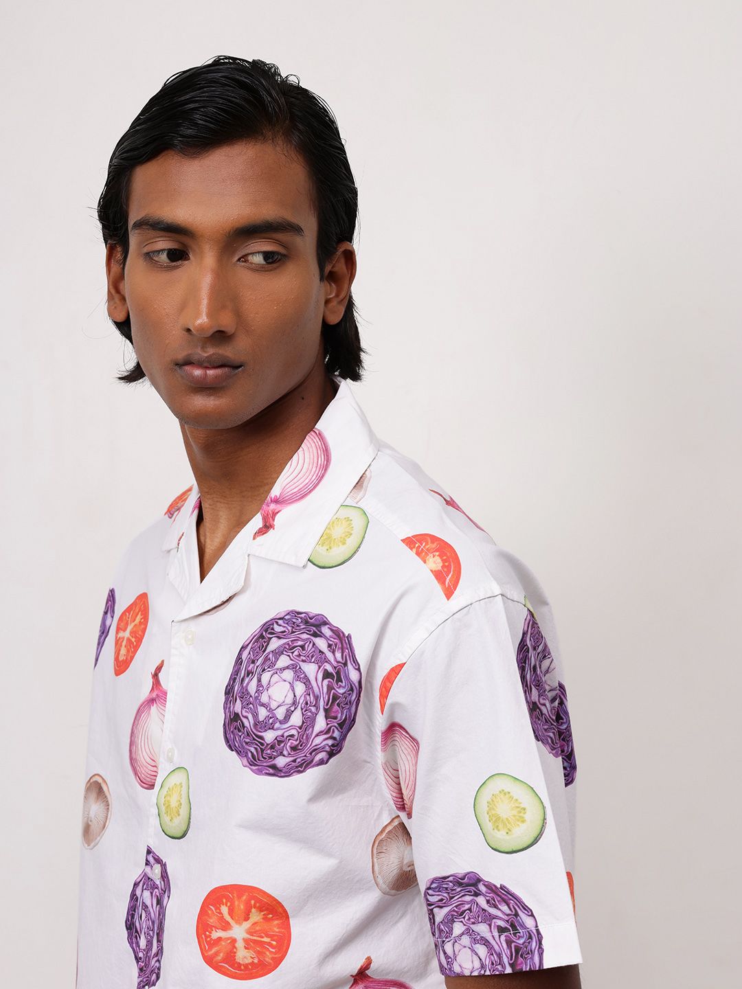 ether Comfort Fit Printed Organic Cotton Shirt