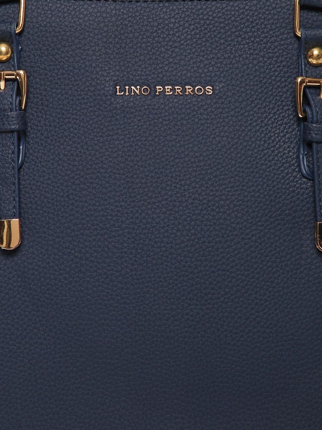 Lino Perros Navy Blue Solid Shoulder Bag