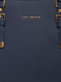 Lino Perros Navy Blue Solid Shoulder Bag