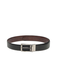 Teakwood Leathers Men Textured Leather Reversible Formal Belt
