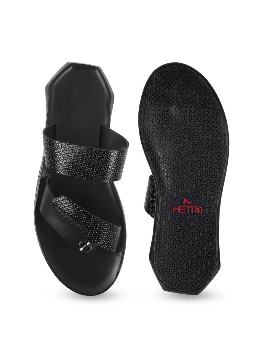 Metro Men Leather Comfort Sandals